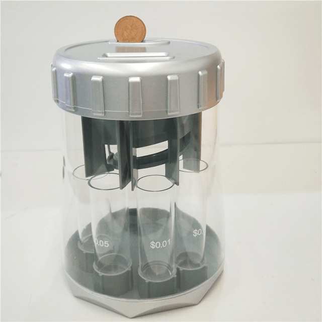 Digital Coin Counter Automatic Coin Sorter - 2023 Version - Automatically Sorts U.S. Coins into Individual Tubes and Keeps Digital Count