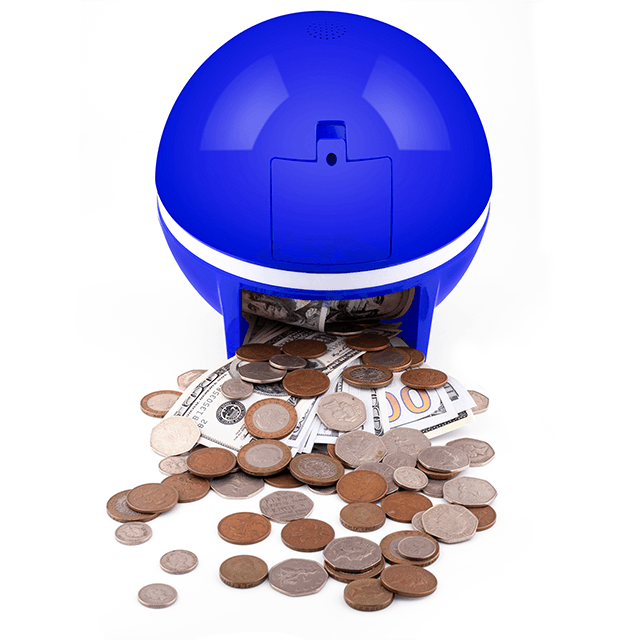 ATM Piggy Bank for Real Money for Kids,Money Saving Bank with Password,Coin Recognition,Bill Feeder,Balance Calculator,Electronic Safe Cash Coin Box